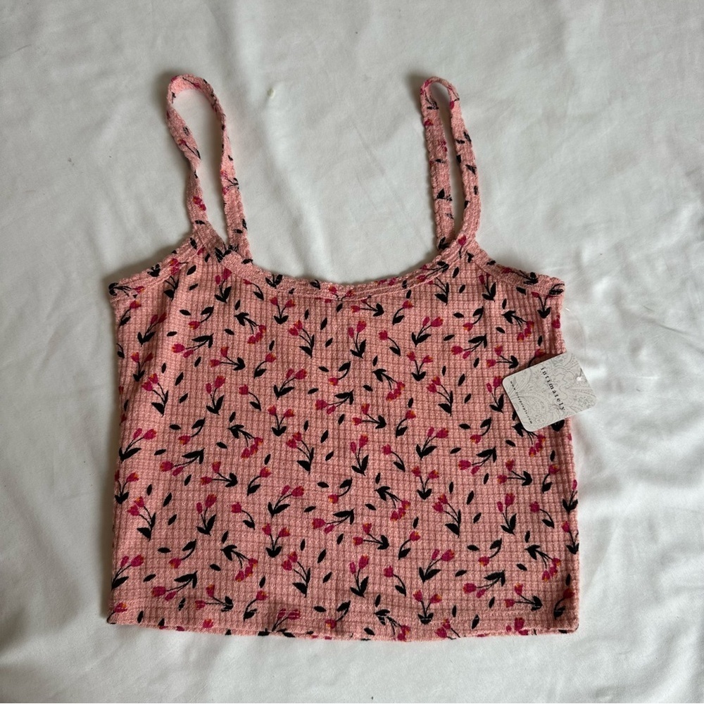 Free People Floral Pink Women's Top